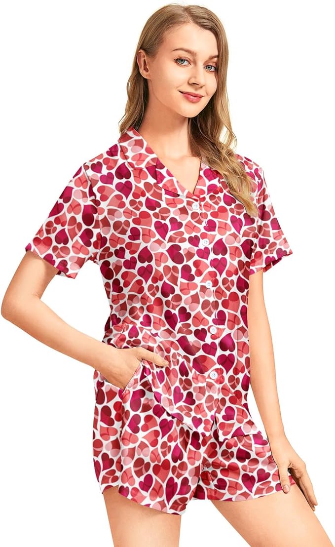 Women's Pajama Set - Short Sleeve - 2 Piece