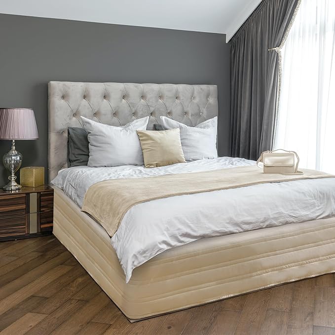 Linen Bed Skirt - King - 14 in Drop