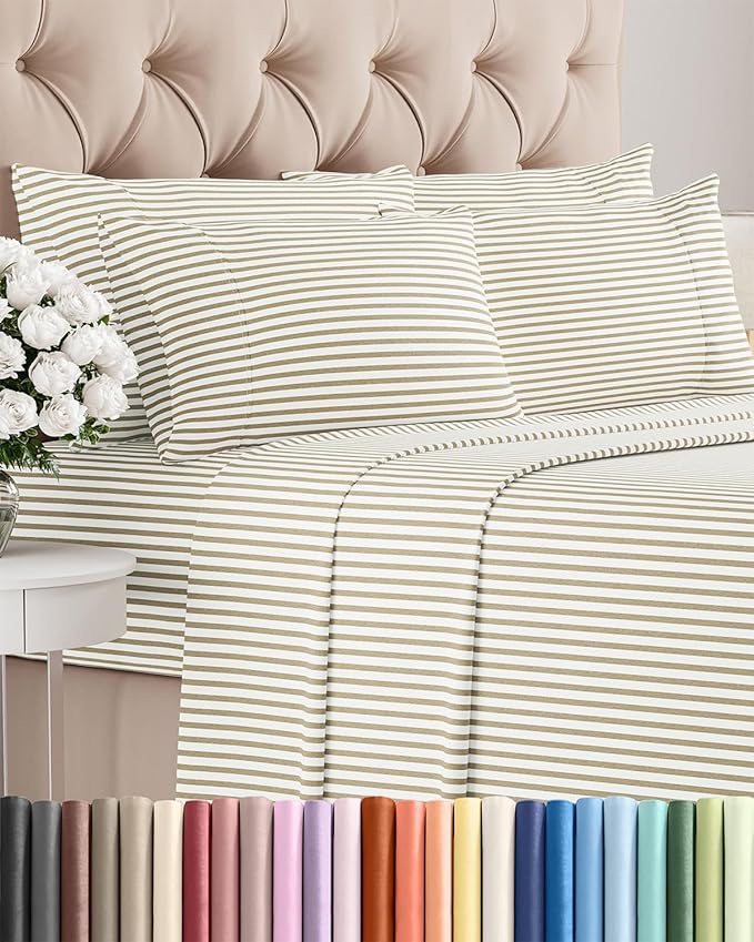 Cooling Bed Sheet Set - Full - 16 in Deep Pocket - 6 Piece