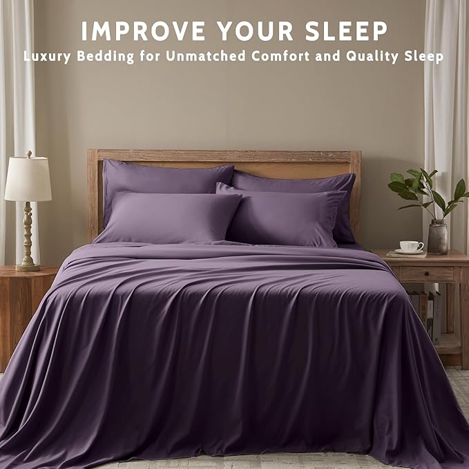 Microfiber Cooling Bed Sheet Set - Full - 6 Piece