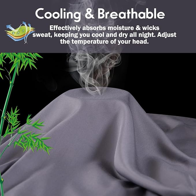 Bamboo Cooling Pillowcase Set - Queen - 2 Pack