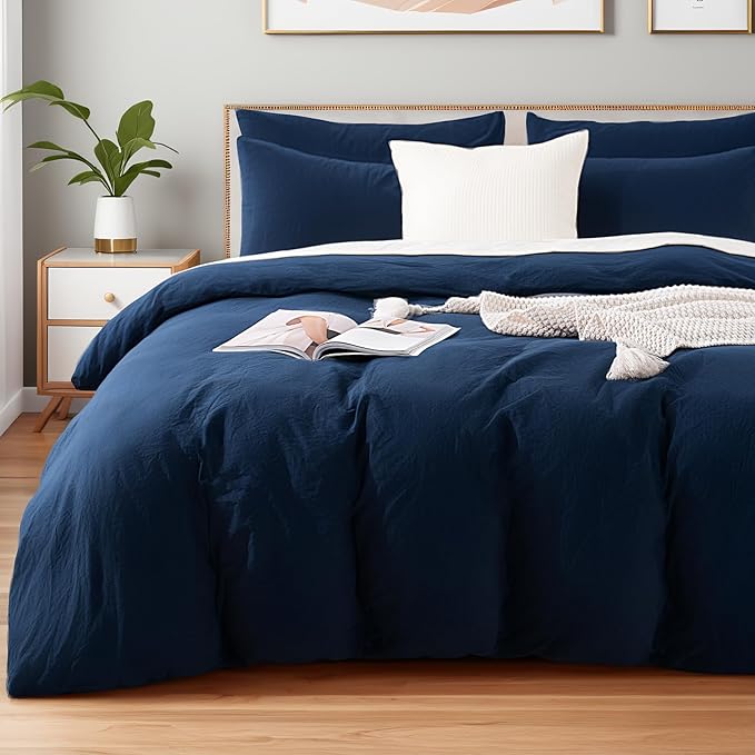Linen Duvet Cover Set - Twin - 2 Piece