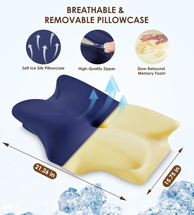 Memory Foam Cooling Bed Pillow