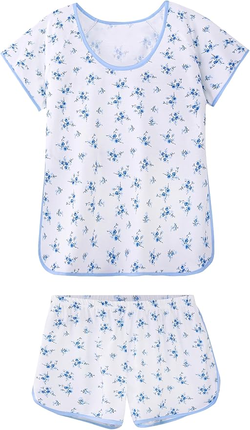 Women's Shorts Pajama Set - Short Sleeve - 2 Piece