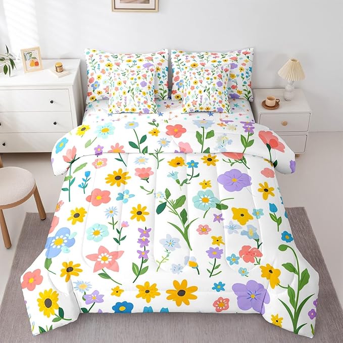 Microfiber Comforter Set - Queen - 7 Piece