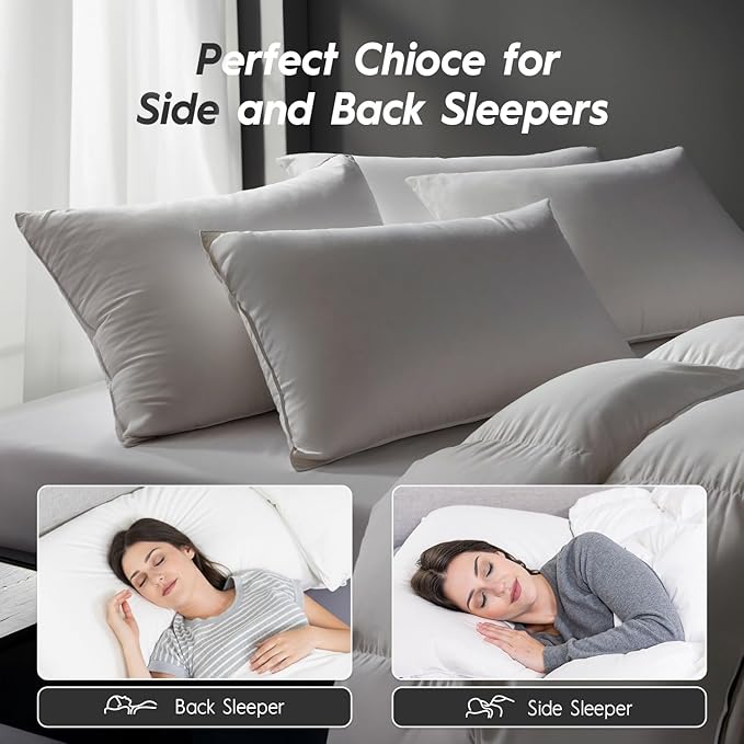 100% Cotton Bed Pillow - King - 20 x 36 in