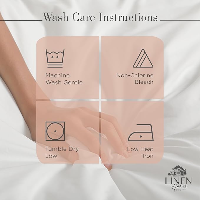 100% Cotton Bed Sheet Set - King - 4 Piece
