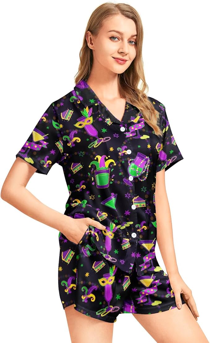 Women's Pajama Set - Short Sleeve - 2 Piece
