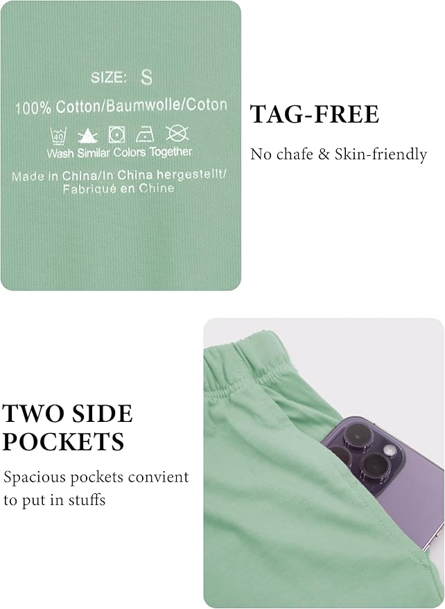 Women's 100% Cotton Capri Pajama Set - Short Sleeve - 2 Piece