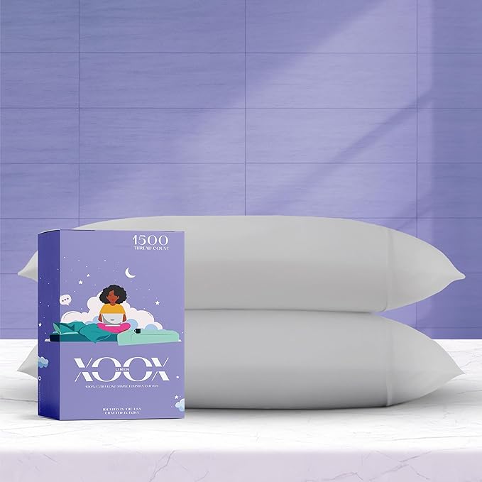 Linen Cooling Pillowcase Set - King - 2 Piece