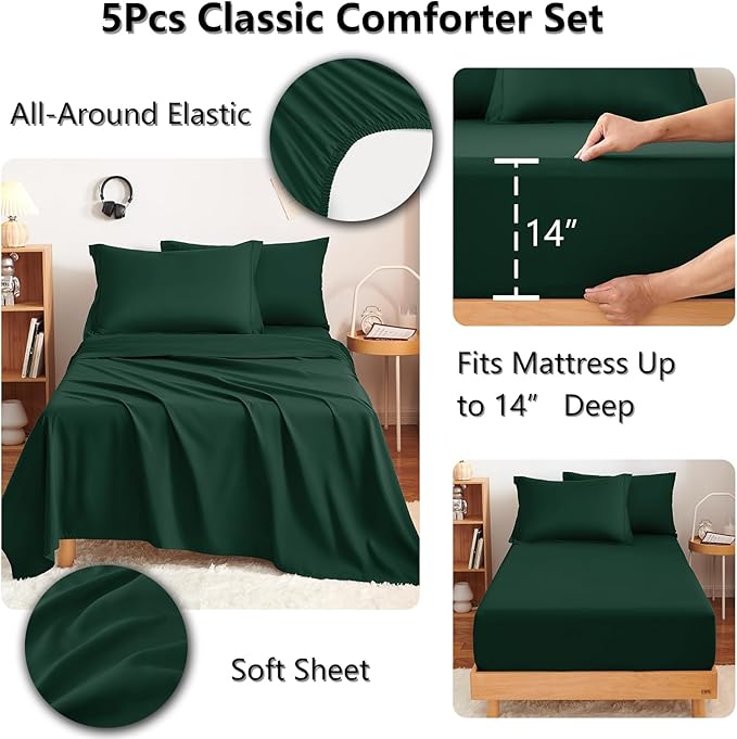 Comforter Set - Twin XL - 5 Piece