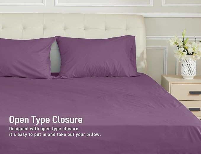 100% Cotton Pillowcase Set - Queen - 20 x 30 in - 2 Piece