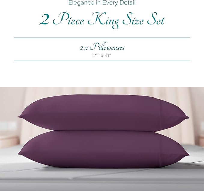 Linen Cooling Pillowcase Set - King - 2 Piece