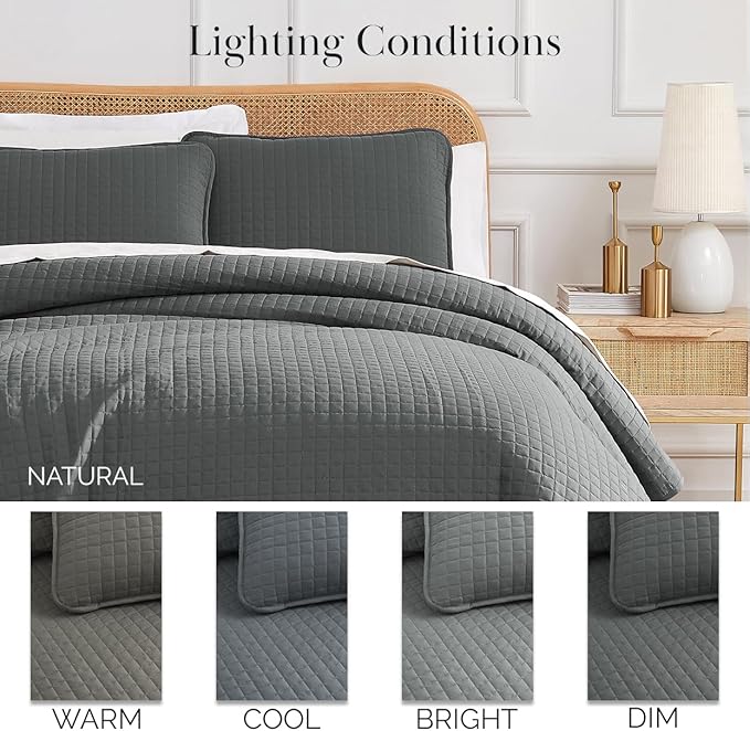 Microfiber Quilt Set - Queen