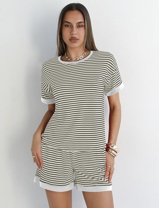 Shorts Pajama Set - Short Sleeve - 2 Piece