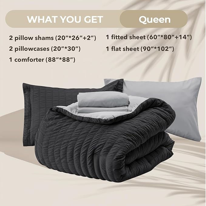 Comforter Set - Queen - 7 Piece