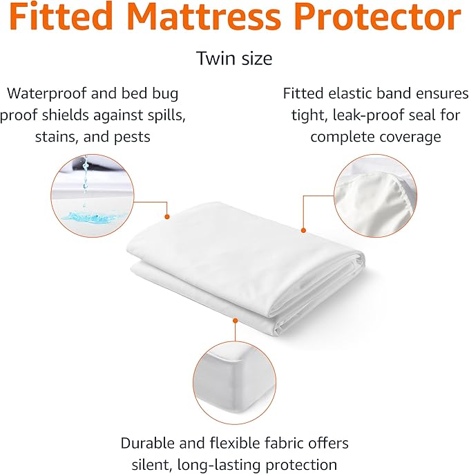 Waterproof Mattress Protector - Twin