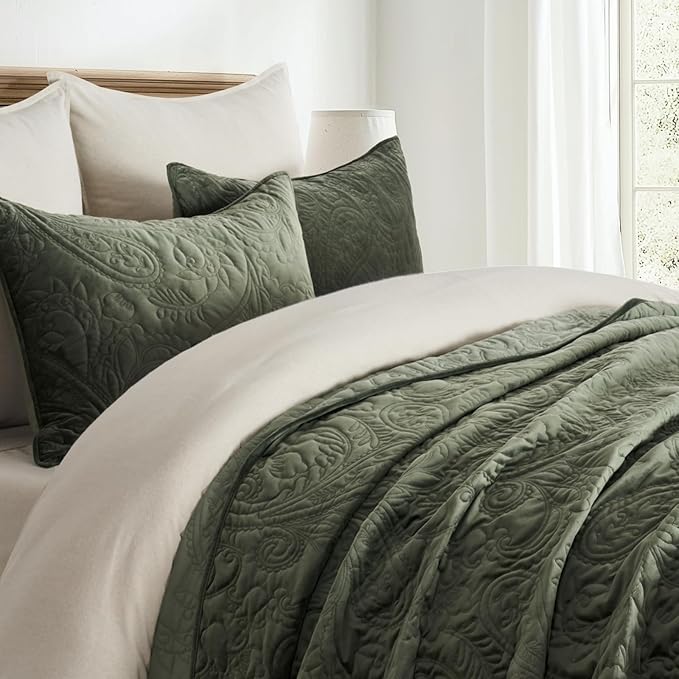 Velvet Quilt Set - King - 3 Piece