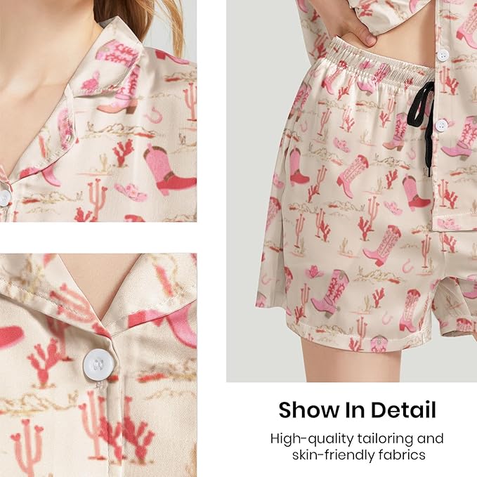 Women's Pajama Set - Short Sleeve - 2 Piece