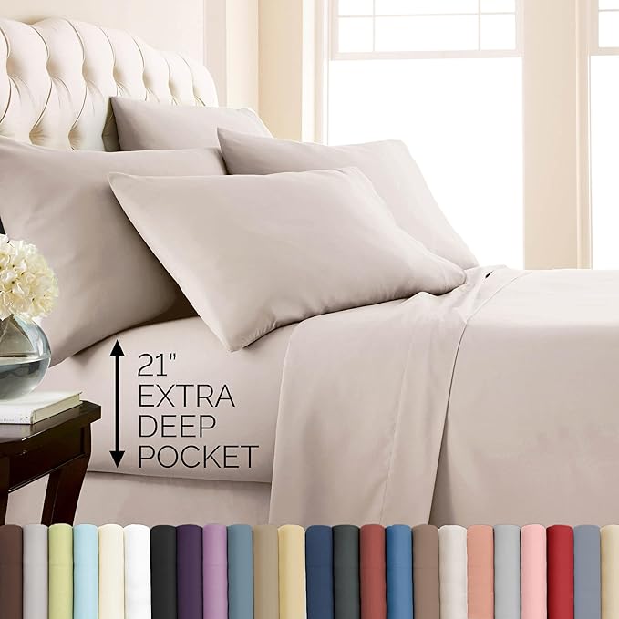 Microfiber Bed Sheet Set - Twin - 4 Piece
