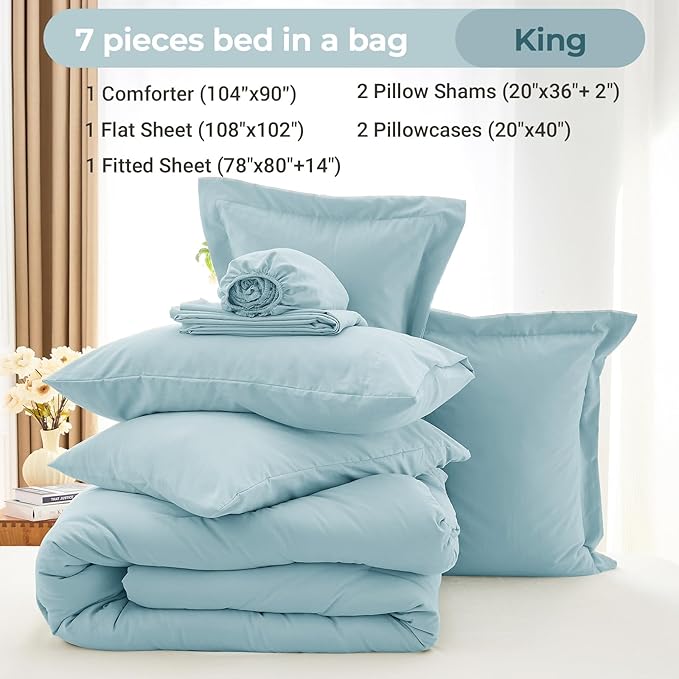 Comforter Set - King - 7 Piece