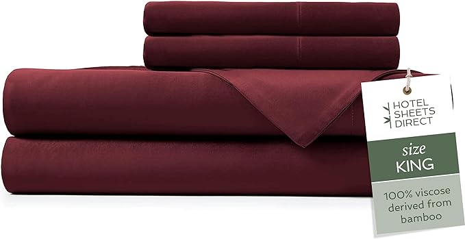 Bamboo Cooling Bed Sheet Set - King - 4 Piece