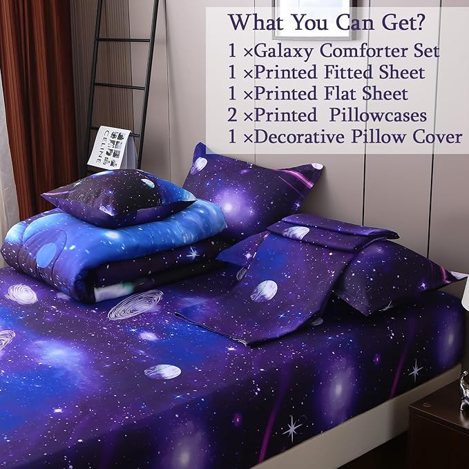 Comforter Set - Twin - 6 Piece