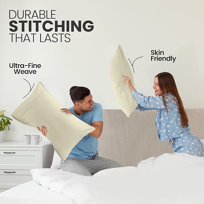 Microfiber Pillowcase Set - Queen - 20 x 30 in - 2 Pack