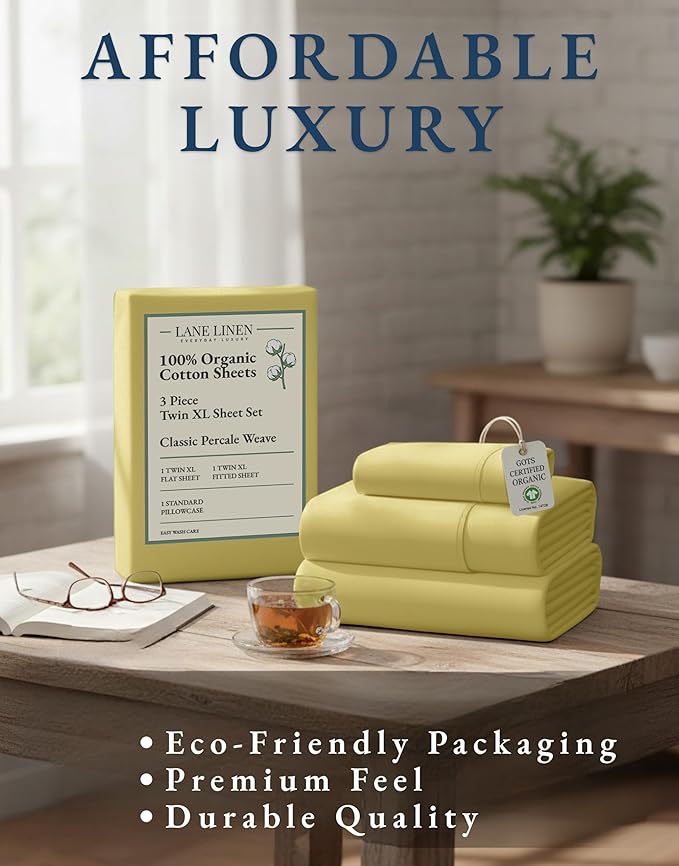 Linen Bed Sheet Set - Twin XL - 3 Piece