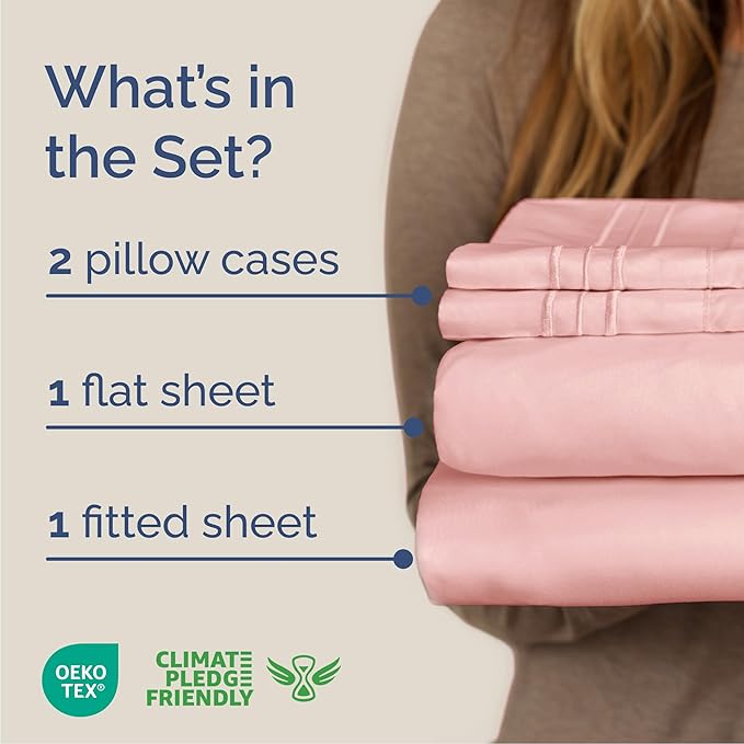 Cooling Bed Sheet Set - King - 4 Piece