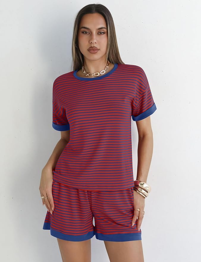 Shorts Pajama Set - Short Sleeve - 2 Piece