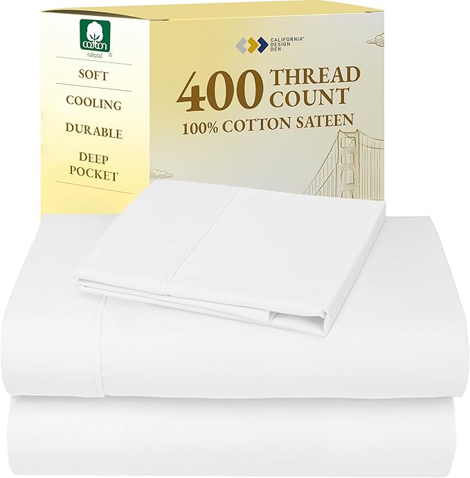 100% Cotton Bed Sheet Set - Twin - 3 Piece