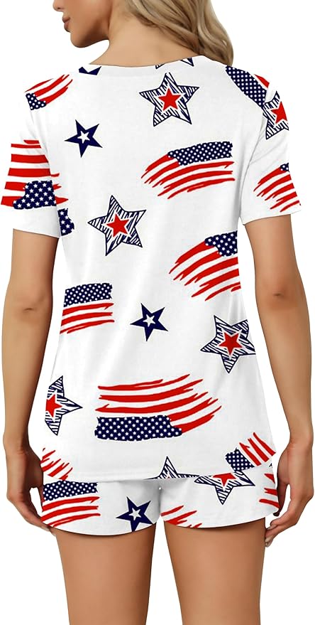 Women's Pajama Set - Short Sleeve - 2 Piece