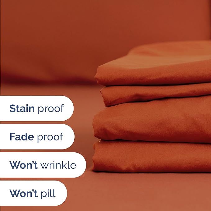 Cooling Bed Sheet Set - Twin - 16 in Deep Pocket - 4 Piece