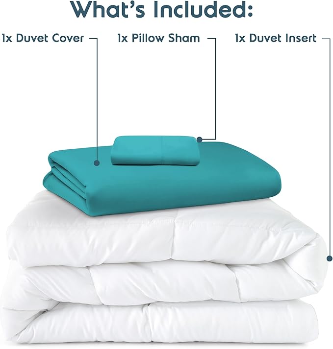 Down Alternative Duvet Cover Set - Twin - 3 Piece