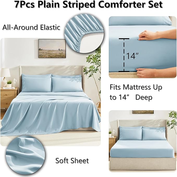 Comforter Set - King - 7 Piece