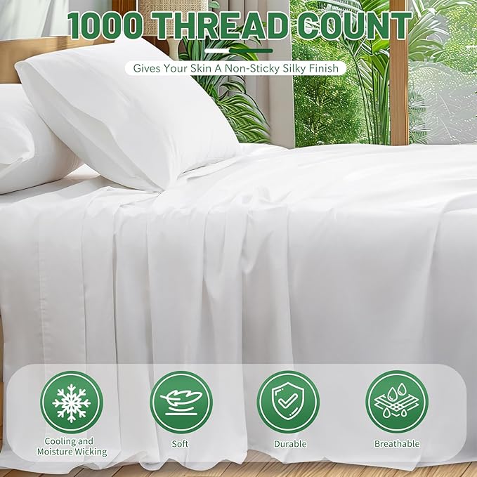 Bed Sheet Set - King - 4 Piece