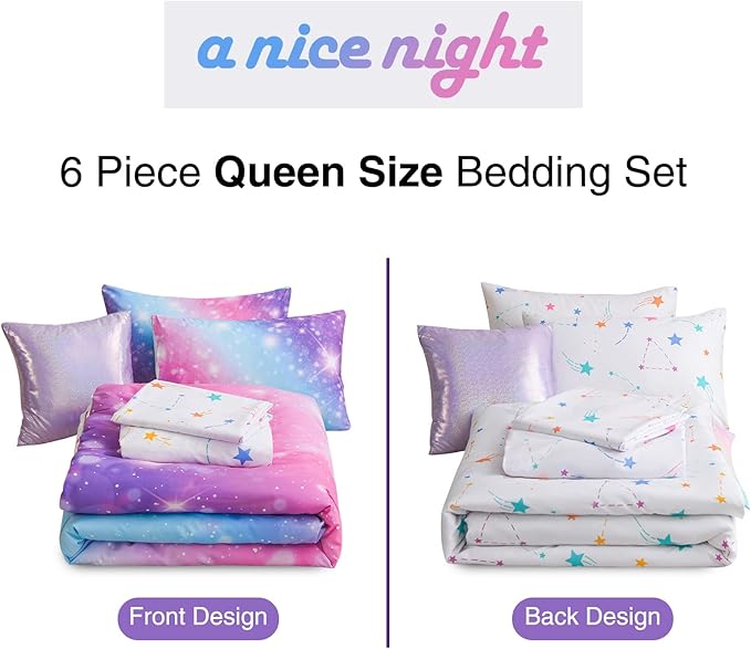 Comforter Set - Queen - 6 Piece