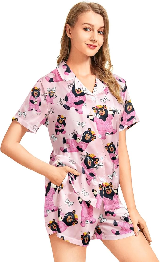 Women's Pajama Set - Short Sleeve - 2 Piece