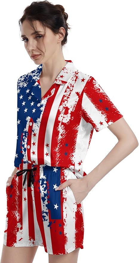 Women's Pajama Set - Short Sleeve - 2 Piece