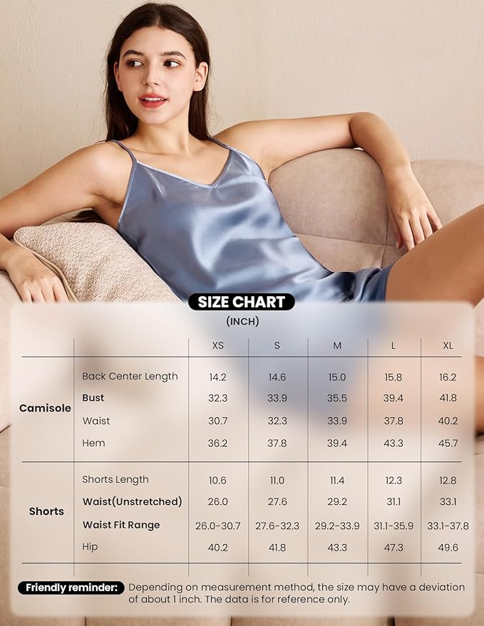 Women's Mulberry Silk Shorts Pajama Set - 2 Piece