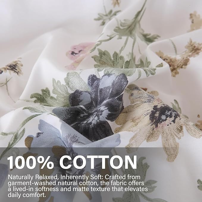 100% Cotton Duvet Cover Set - King - 3 Piece
