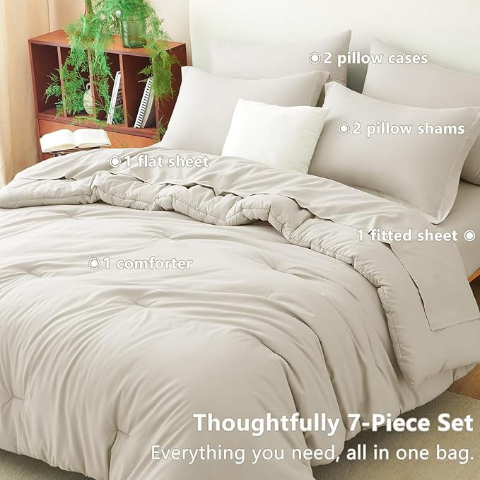 Down Alternative Comforter Set - King - 7 Piece