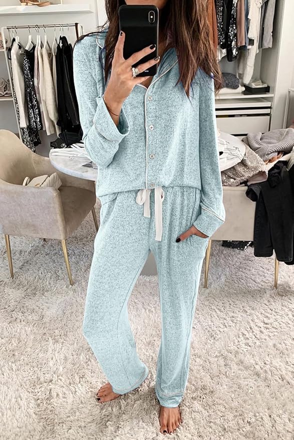 Women's Pajama Set - Long Sleeve - 2 Piece