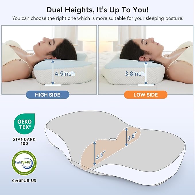 Memory Foam Orthopedic Bed Pillow