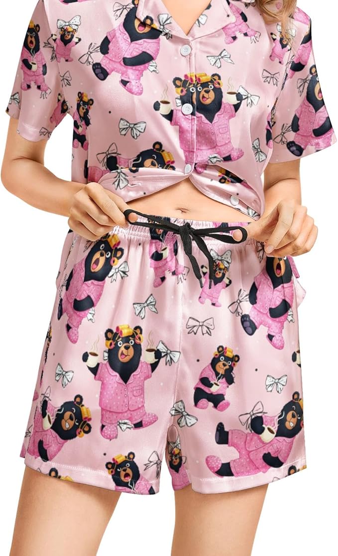 Women's Pajama Set - Short Sleeve - 2 Piece