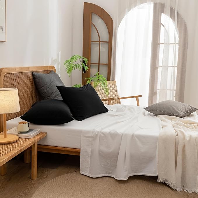 Linen Pillowcase Set - King - 20 x 36 in