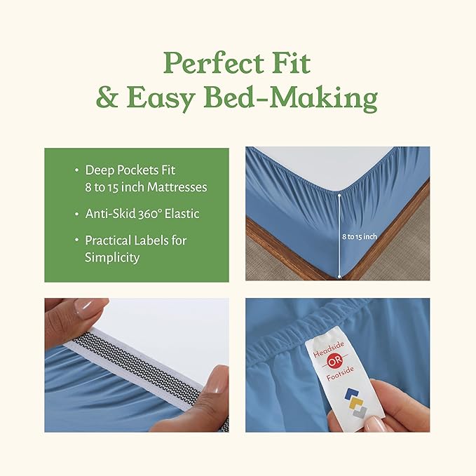 Bed Sheet Set - Queen - 4 Piece