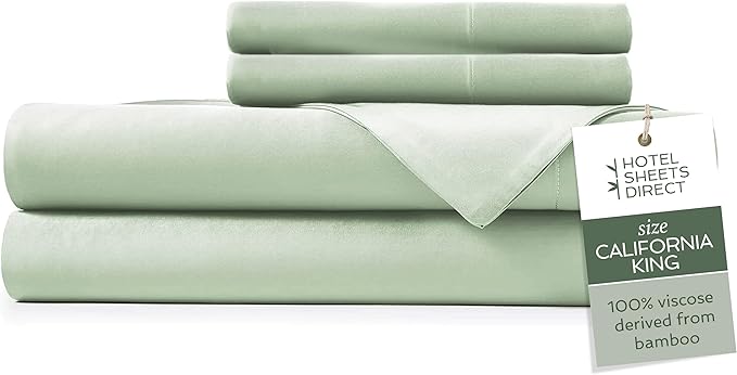 Bamboo Cooling Bed Sheet Set - California King - 4 Piece