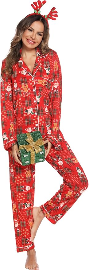 Women's Pants Pajama Set - Long Sleeve - 2 Piece